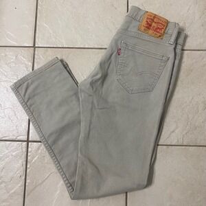 Levi Strauss Co 511 Mens Jeans Tan Khaki W29 L30 Slim Fit Casual Pants